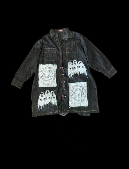 centipe denim shirt