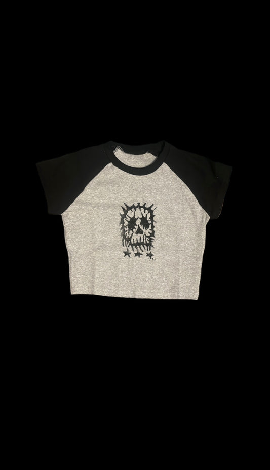 skull baby tee